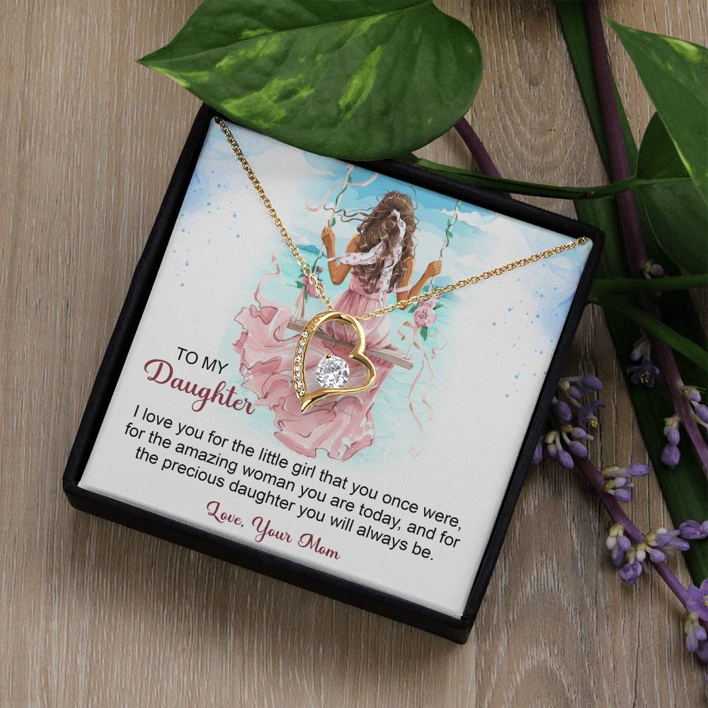 To My Daughter Forever Love Necklace