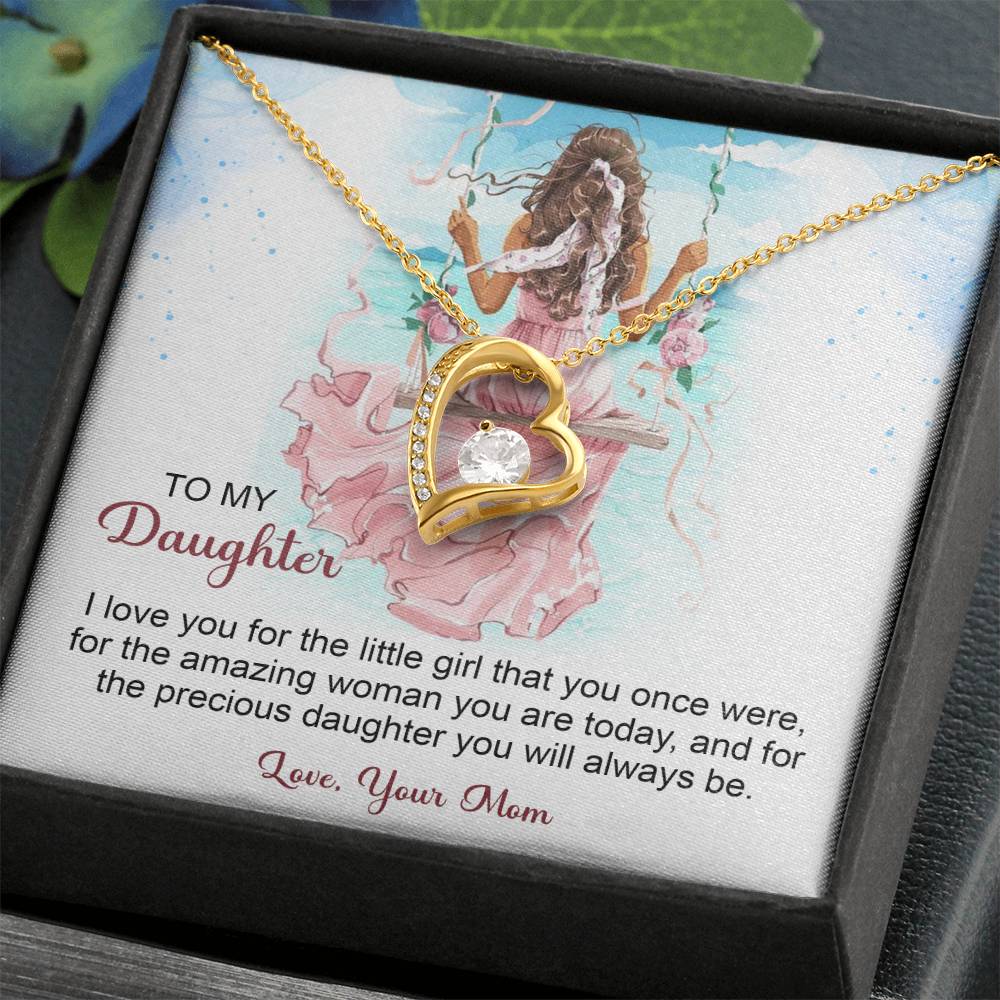 To My Daughter Forever Love Necklace