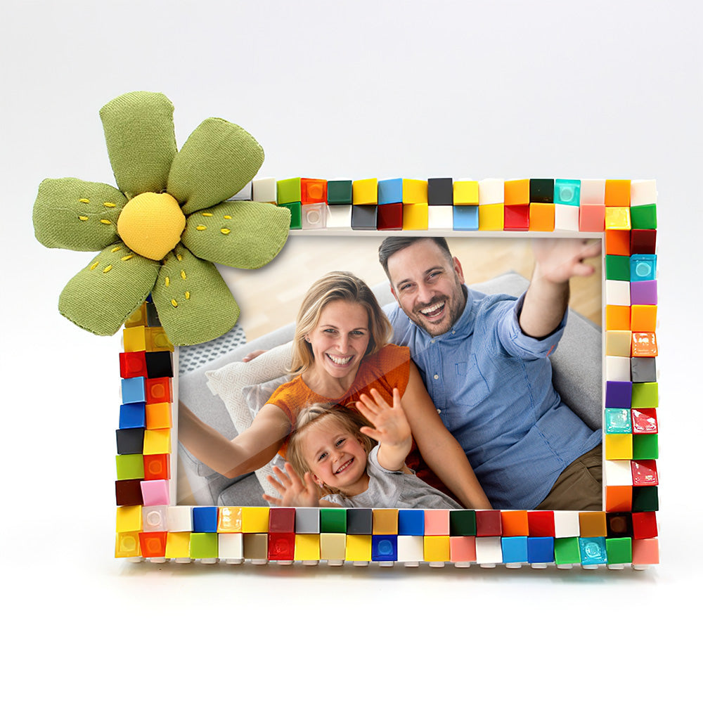 Personalized Colourful Building Blocks Picture Frame DIY Photo Frame Emporium Discounts