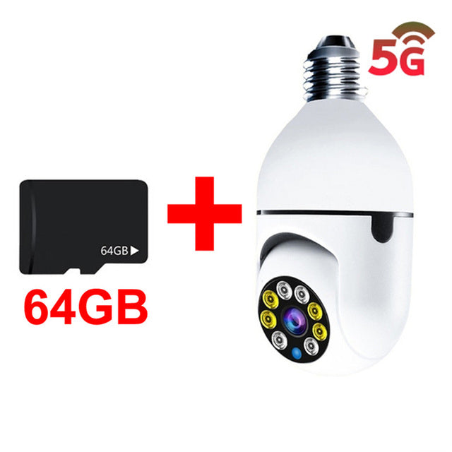 Seeking an affordable yet reliable surveillance camera? The Bulb Surveillance Camera is the ideal choice! This top-tier camera is perfect for home and business security, featuring night vision, human tracking, and WIFI connection. You can stay connected to your camera feed from anywhere, and with two-way audio talk, you can communicate with people on-site. Enjoy quality surveillance without breaking the bank with the Bulb Surveillance Camera.