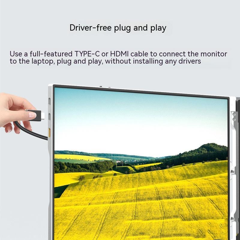 14-inch Ultra-thin Metal Appearance Dual-screen Three-screen Portable Display
