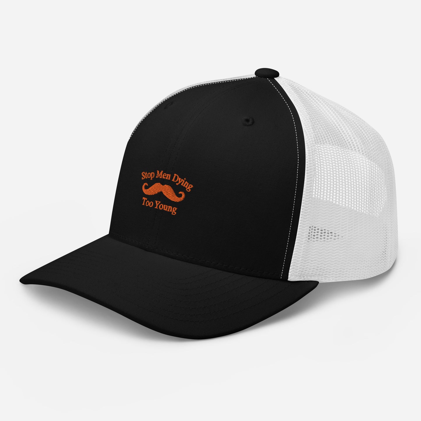 This six-panel trucker cap with mesh back is a fashionable and comfortable way to show your support for Movember. This yearly event works to raise awareness of the health issues affecting men, including prostate and testicular cancer and suicide prevention, and derives its name from the combination of "mo" (slang for moustache) and "November".  Shop now at Emporium Discounts