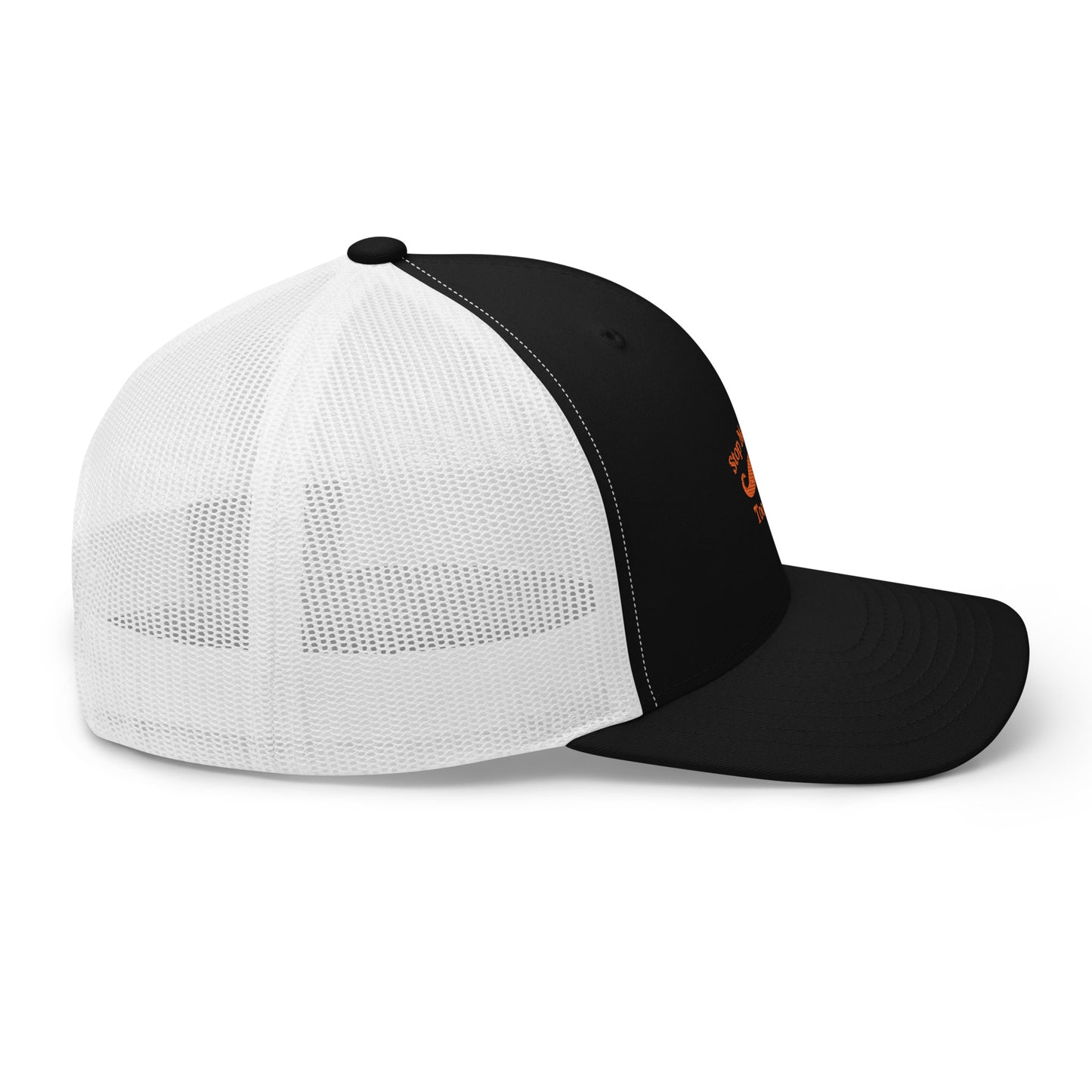 This six-panel trucker cap with mesh back is a fashionable and comfortable way to show your support for Movember. This yearly event works to raise awareness of the health issues affecting men, including prostate and testicular cancer and suicide prevention, and derives its name from the combination of "mo" (slang for moustache) and "November".  Shop now at Emporium Discounts