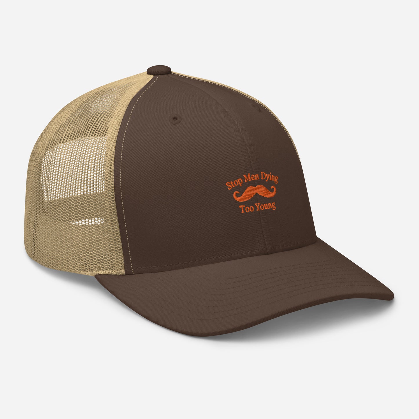 This six-panel trucker cap with mesh back is a fashionable and comfortable way to show your support for Movember. This yearly event works to raise awareness of the health issues affecting men, including prostate and testicular cancer and suicide prevention, and derives its name from the combination of "mo" (slang for moustache) and "November".  Shop now at Emporium Discounts