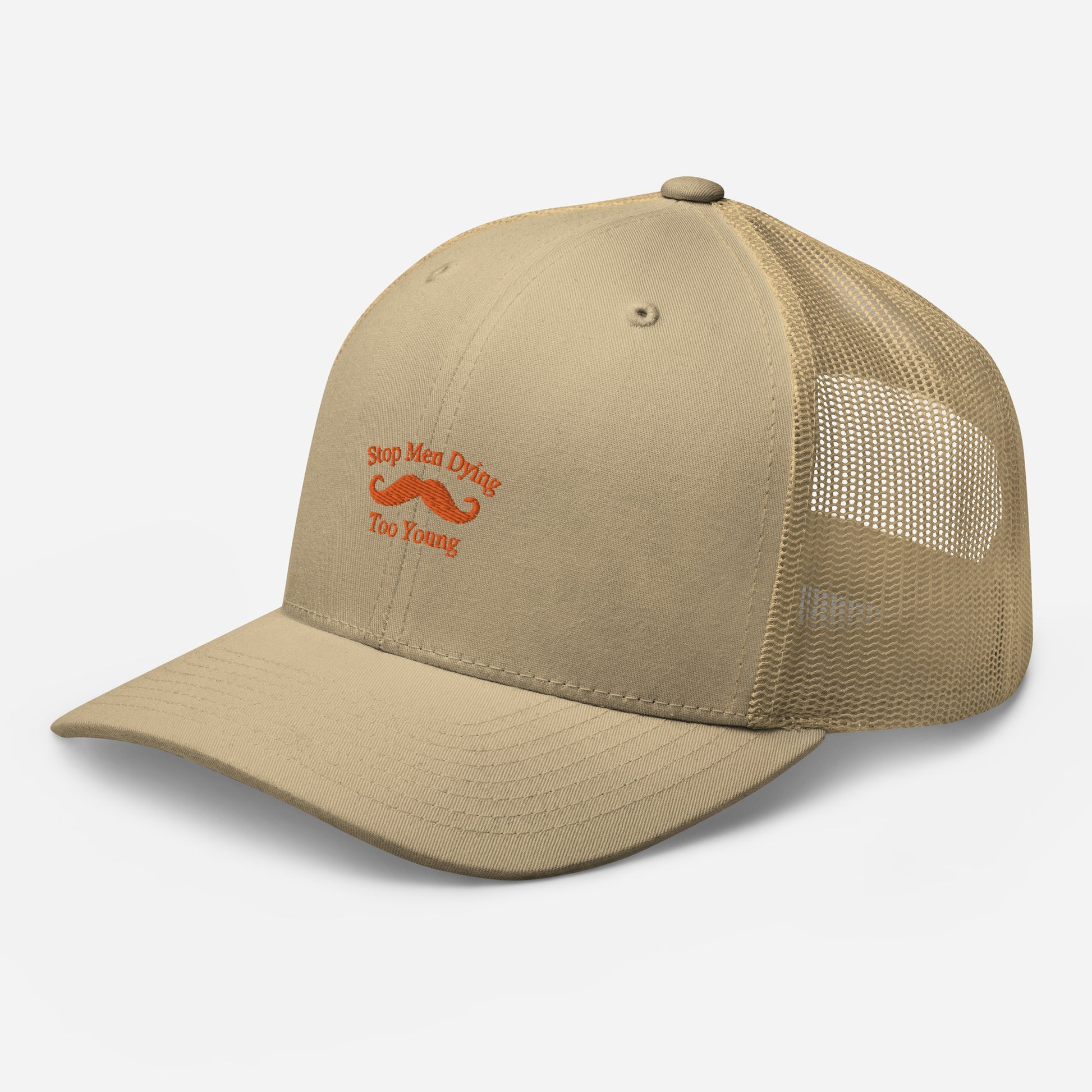 This six-panel trucker cap with mesh back is a fashionable and comfortable way to show your support for Movember. This yearly event works to raise awareness of the health issues affecting men, including prostate and testicular cancer and suicide prevention, and derives its name from the combination of "mo" (slang for moustache) and "November".  Shop now at Emporium Discounts