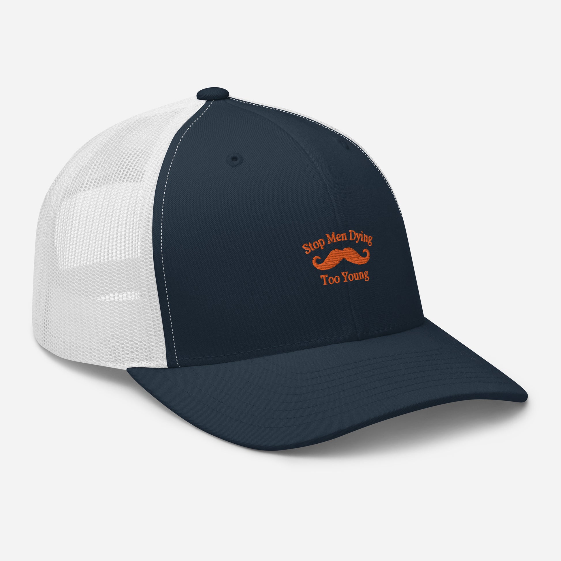 This six-panel trucker cap with mesh back is a fashionable and comfortable way to show your support for Movember. This yearly event works to raise awareness of the health issues affecting men, including prostate and testicular cancer and suicide prevention, and derives its name from the combination of "mo" (slang for moustache) and "November".  Shop now at Emporium Discounts