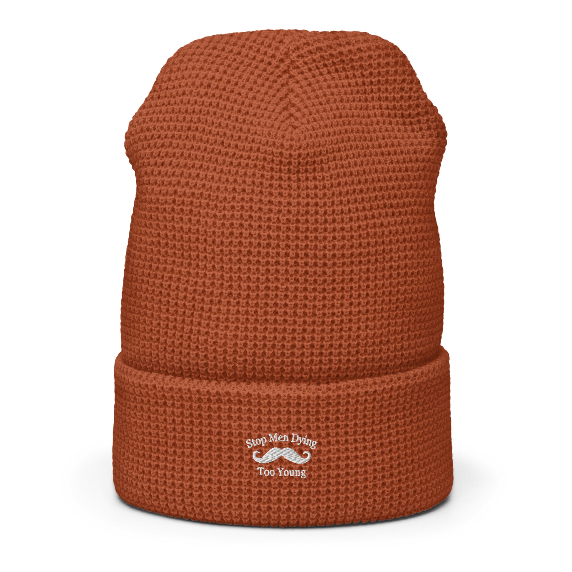 This waffle beanie is crafted with a distinctive honeycomb-like weave for optimal warmth when exploring the great outdoors. Featuring an adjustable cuff and flexible fabric, it guarantees a snug fit wherever you go - be it a hike, camping trip, or more! Every November, Movember sheds light on male health issues such as prostate and testicular cancer, in addition to suicide prevention. The term is derived from the words "moustache" and "November".