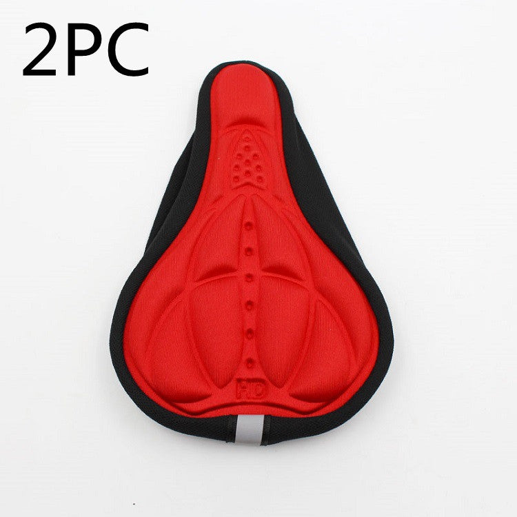 Bicycle embossed breathable mat color 3D breathable seat cover Emporium Discounts Red 2 pieces