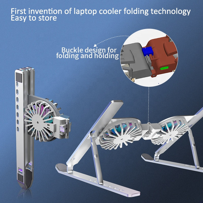 C9 Computer Bracket Aluminum Alloy Notebook Bracket Folding Fan Cooling Increased Laptop Bracket Emporium Discounts 5 Daily Gadget or Products Discounted at 20%  OFF Code DAILY20
