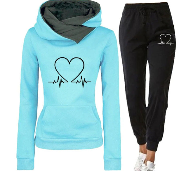 Men's And Women's Printed Sweater Suit Emporium Discounts 5 Daily Products Or Gadgets Per Day Products Black jogging and Blue sweatshirt