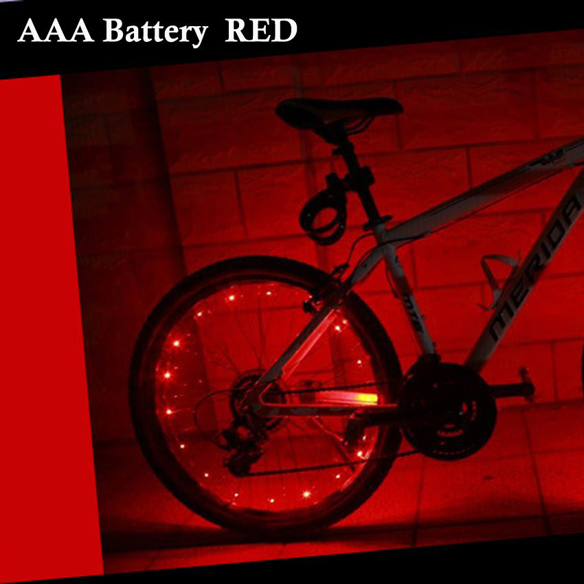 Mountain bike spoke lights come in different colour Emporium Discounts Orange LED