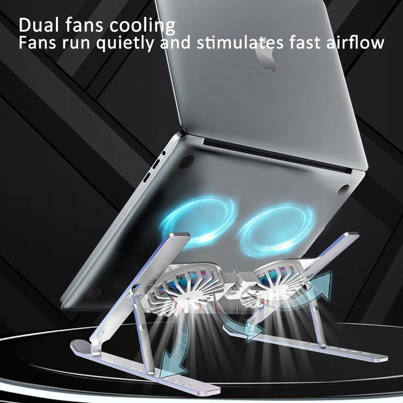 C9 Computer Bracket Aluminum Alloy Notebook Bracket Folding Fan Cooling Increased Laptop Bracket Emporium Discounts 5 Daily Gadget or Products Discounted at 20%  OFF Code DAILY20