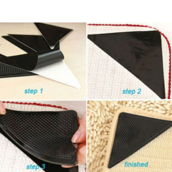 Carpet Anti-Slip Sticker Triangular Rubber - Household Carpet Anti-Slip Mat Patch Emporium Discounts 5 Daily Products Discounts