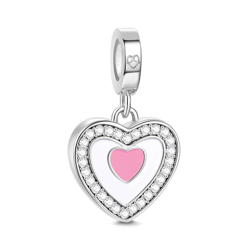Custom Photo Dangle Heart Charm For Bracelet Jewelry Making Emporium Discounts