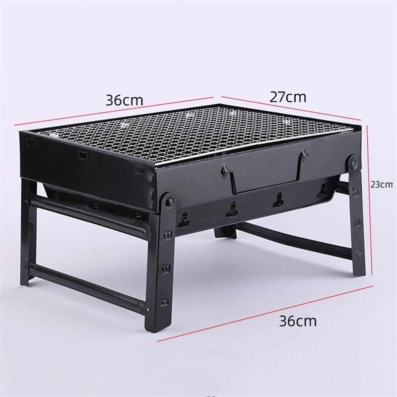 Barbecue Grill Outdoor Camping bbq Foldable Charcoal Grill Household Portable Barbecue Grill Charcoal Stove Skewers BBQ Tool