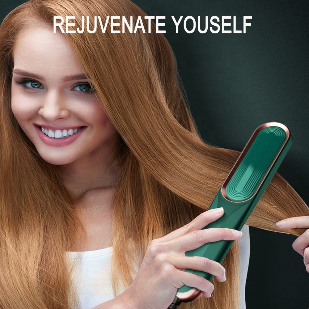 2-in-1 Hot Hair Comb Negative Ion Hair Straightener Curler- EU, UK, US Plug_3
