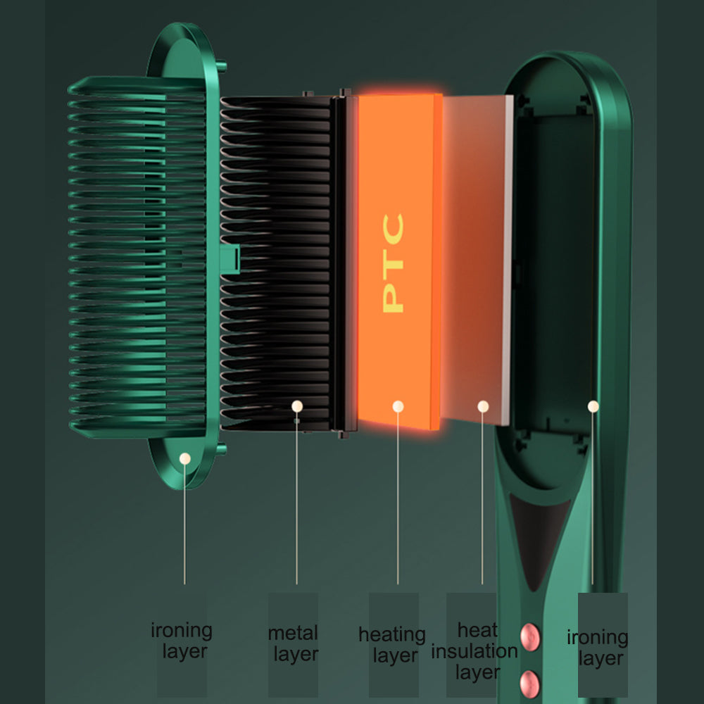 2-in-1 Hot Hair Comb Negative Ion Hair Straightener Curler- EU, UK, US Plug_7