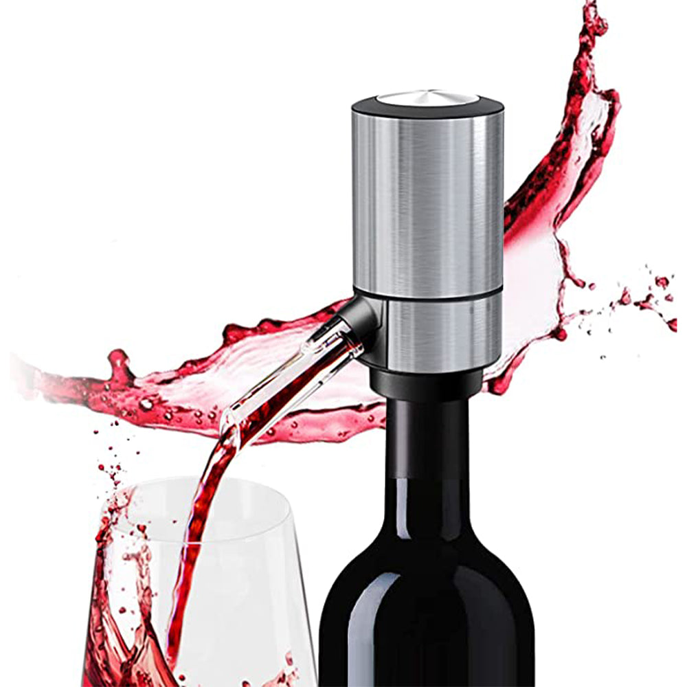 Automatic Electric Wine Aerator Pourer with Retractable Tube for One-Touch Instant Oxidation - Battery Powered_0 | Emporium Discounts