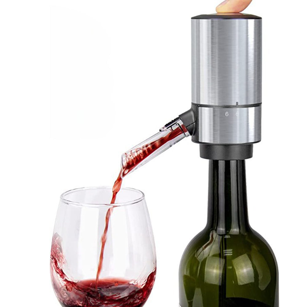Automatic Electric Wine Aerator Pourer with Retractable Tube for One-Touch Instant Oxidation - Battery Powered_10 | Emporium Discounts