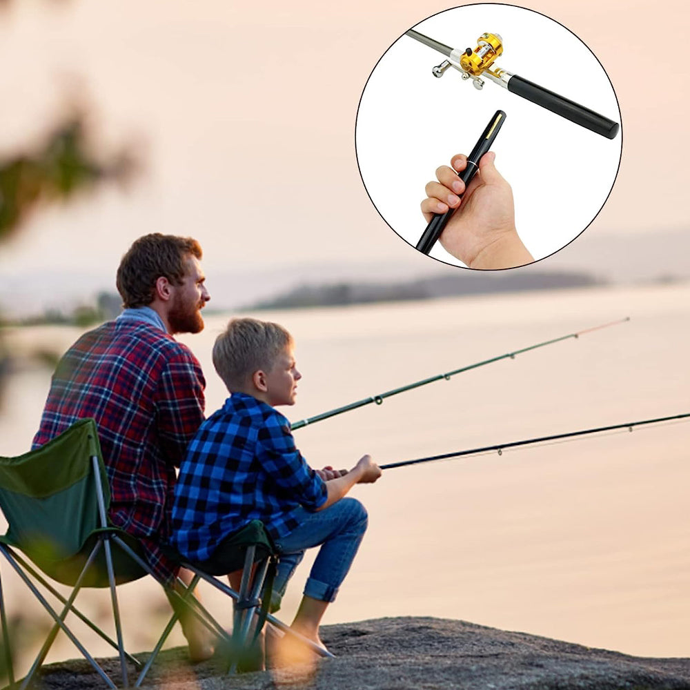 Mini Portable Pocket Pen Telescopic Fishing Rod Kit_14