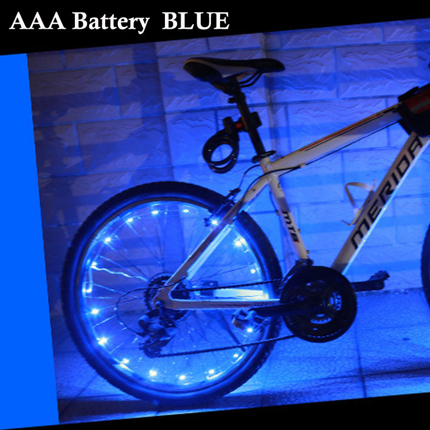 Mountain bike spoke lights come in different colour Emporium Discounts Blue LED