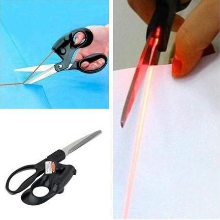 Professional Laser Guided Scissors For Home Crafts Wrapping Gifts Fabric Sewing Cut Straight Fast Scissor Shear Emporium Discounts 5 Daily Coolest Gadgets In 2023