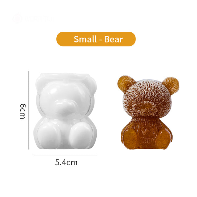 Cute Teddy Bear Silicone Mould Ice Cube Maker | Emporium Discounts