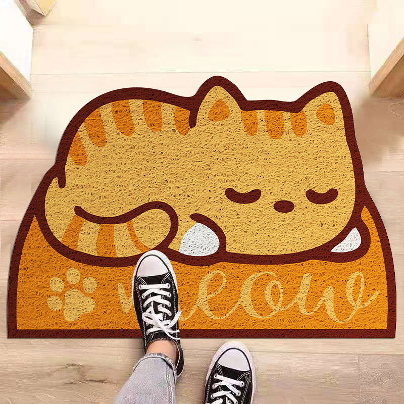 Entrance Door Cartoon Silk Ring Mat Entrance Door Emporium Discounts