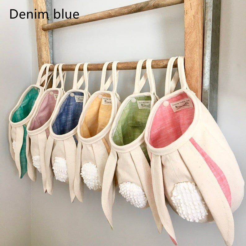 Fabric Bunny Ear Easter Bag Hanging Emporium Discounts 5 Daily Gadgets Product In 2023 Denim blue