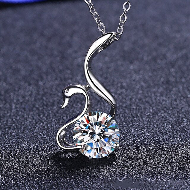 Moissanite Swan Diamond Necklace Emporium Discounts