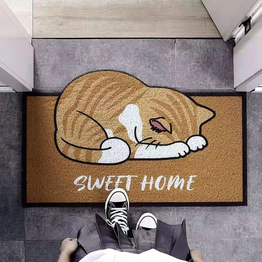 Entrance Door Cartoon Silk Ring Mat Entrance Door Emporium Discounts