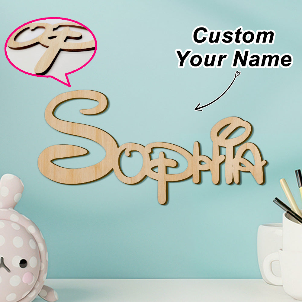 Custom Wooden Name Sign Baby Name Letters Wall Decor Emporium Discounts