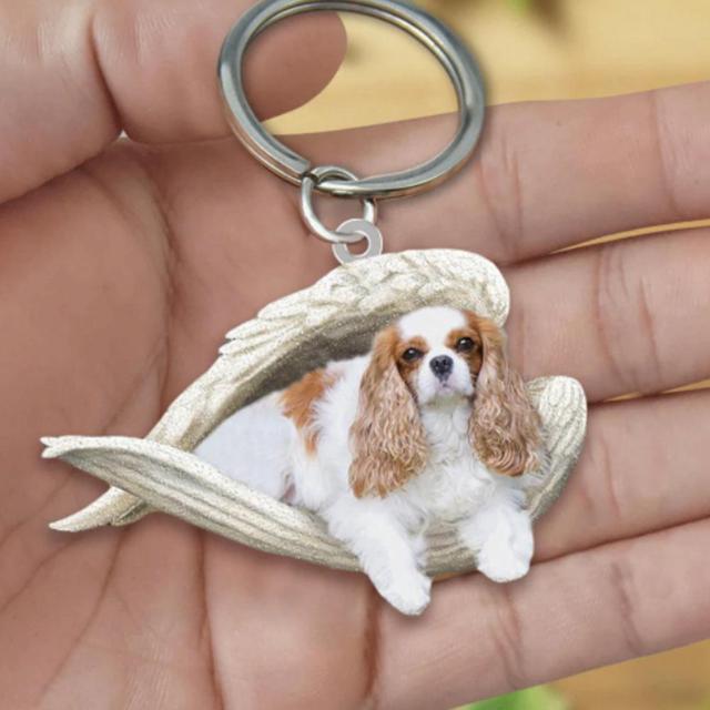 Dog Sleeping Angel Keychains Emporium Discounts