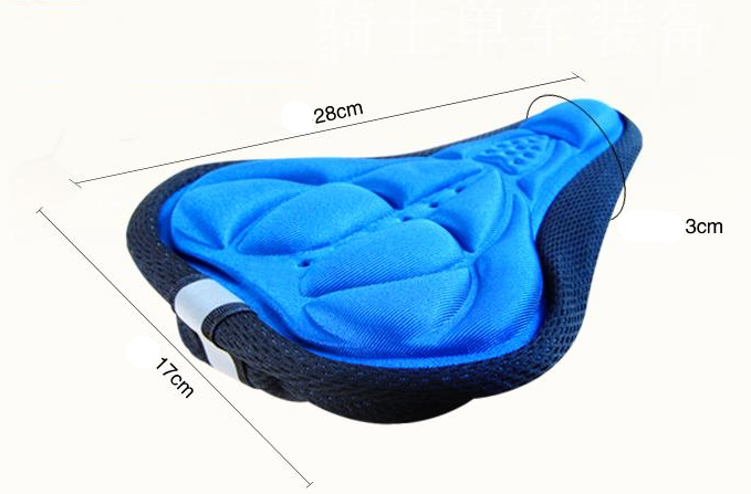 Bicycle embossed breathable mat color 3D breathable seat cover Emporium Discounts Blue