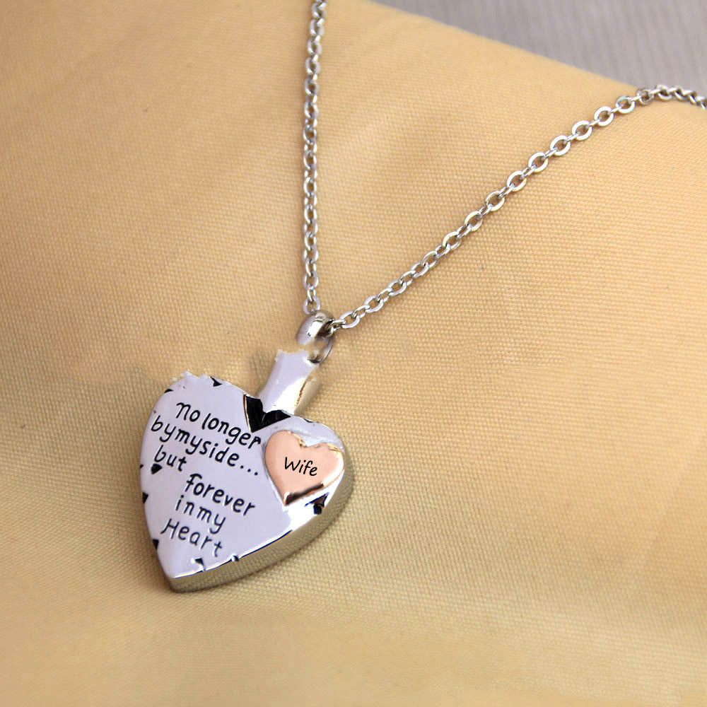 Heart Shaped Wife Ashes Necklace In Memory Of Loved Ones Emporium Discounts