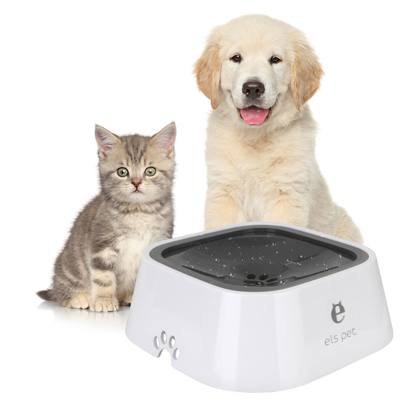 1.5L Cat Dog Water Bowl Carried Floating Bowl Anti-Overflow Slow Water Feeder Dispenser Pet Fountain ABS&PP Dog Supplies Emporium Discounts