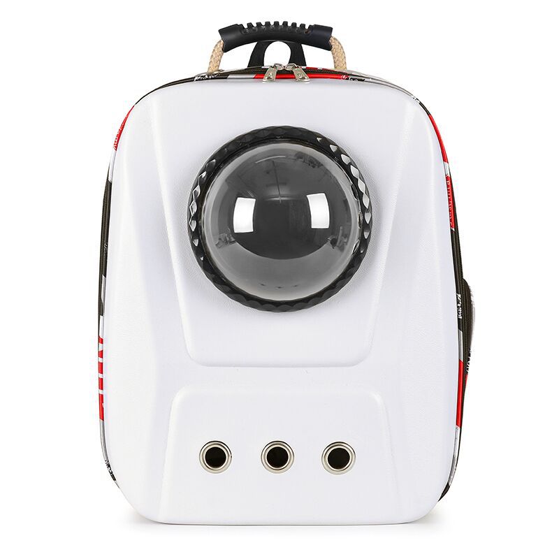 Fashionable Breathable Large Capacity Portable Backpack For Cats Emporium Discounts Come In Different Colour style White