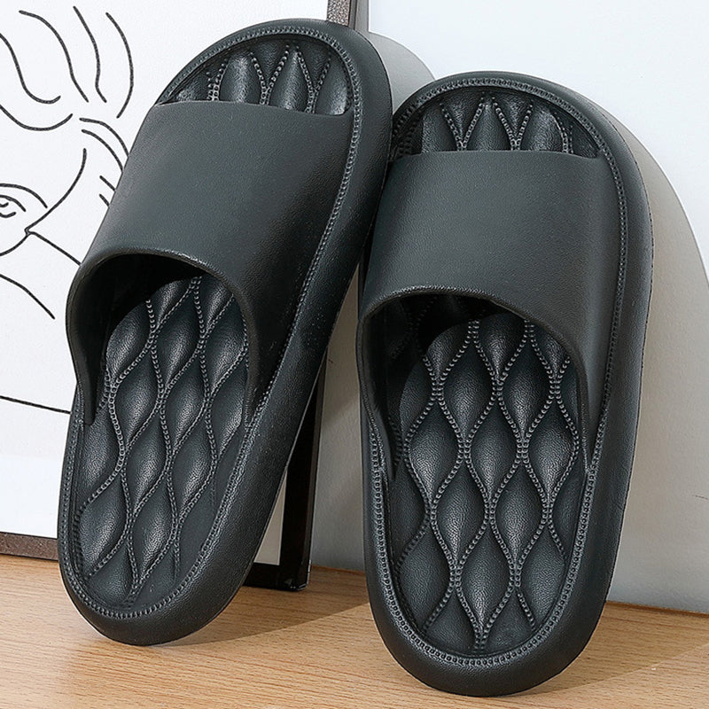 Soft Slippers Summer Floor Bathroom Shoes Women Men Emporium Discounts Black