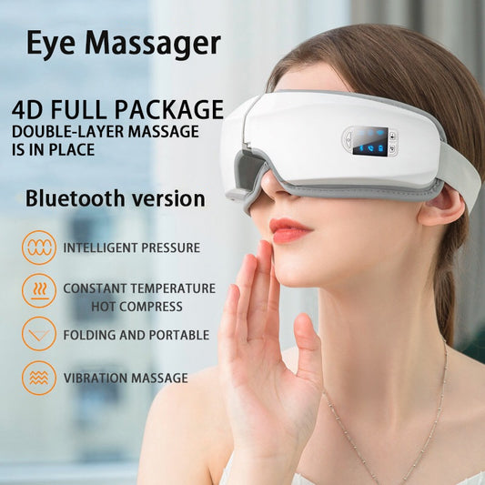 4D Smart Airbag Vibration Eye Massager Eye Care Instrumen Heating Bluetooth Music Relieves Fatigue And Dark Circles Emporium Discounts 5 Daily Products Or Gadgets 