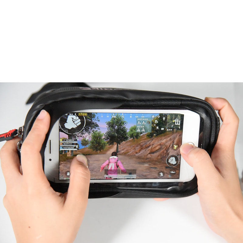 Cycling Gear Accessories Waterproof Touch Screen Phone Bag Mountain Bike Handlebar Bag Emporium Discounts