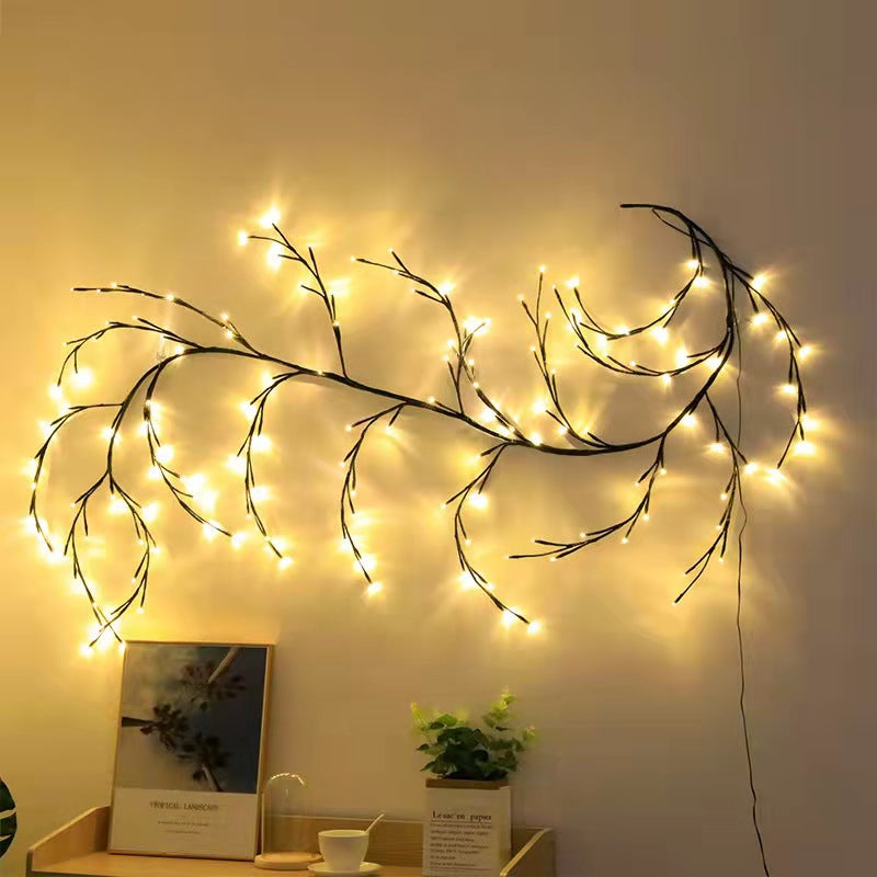 Vines With Lights Christmas Garland Light Flexible DIY Willow Vine Branch LED Light For Room Wall Wedding Party Decor Emporium Discounts