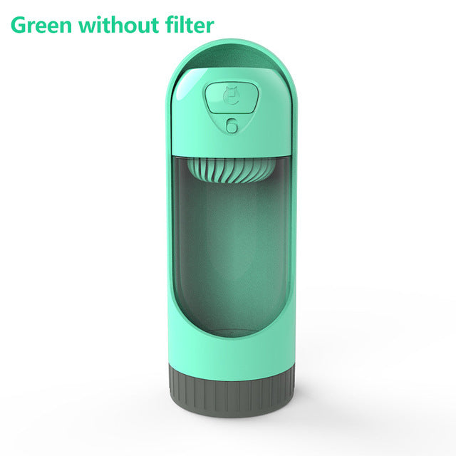 Portable Pet Dog Water Bottle Drinking Bowls For Small Large Dogs Feeding Water Dispenser Cat Activated Carbon Filter Bowl Emporium Discounts Come in different colours green