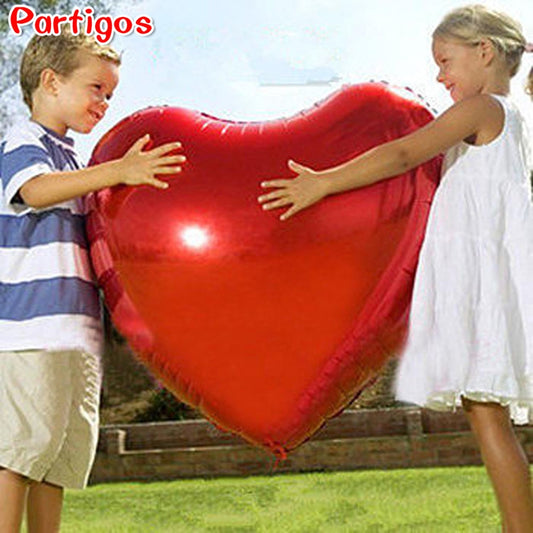 Heart balloon 75cm Red heart shape air party balloons Valentines Day wedding love decorations marriage supplies Foil balloons