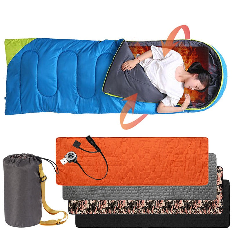 Winter New Smart Charging Portable Heating Sleeping Pad Outdoor Camping Sleeping Bag Pad Individual Camping Thermal Pad