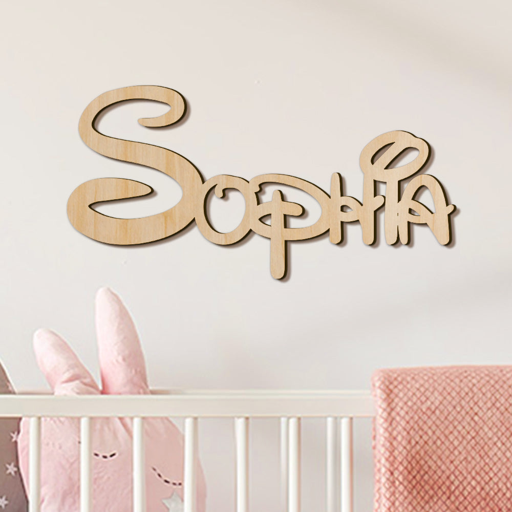 Custom Wooden Name Sign Baby Name Letters Wall Decor Emporium Discounts