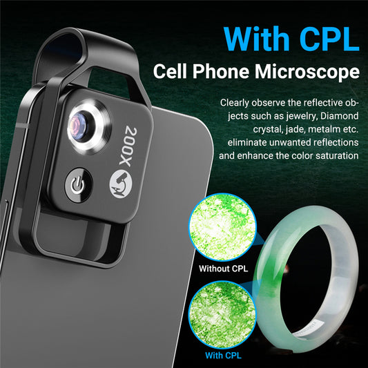 Capture HD pics with detail using the Phone Camera Video Micro Lens. Get close to your subject with the 200x zoom feature, perfect for lab work, STEM, jewelry appraisal, health diagnosis, art, outdoor exploration and more. The lightweight design and clip make it compatible with single and dual-camera phones. Get yours today!