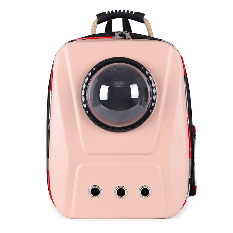 Fashionable Breathable Large Capacity Portable Backpack For Cats Emporium Discounts Come In Different Colour style Pink