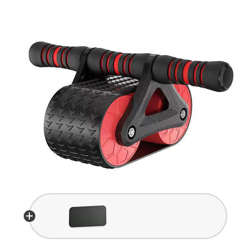 Double Wheel Abdominal Exerciser Women Men Automatic Rebound Ab Wheel Roller Waist Trainer Gym Sports Home Exercise Devices