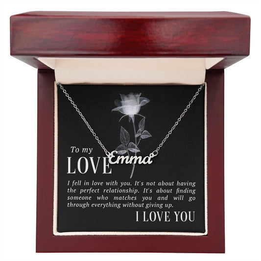 Necklace write the Name the person you love and offer her or him the present Emporium Discounts gold
