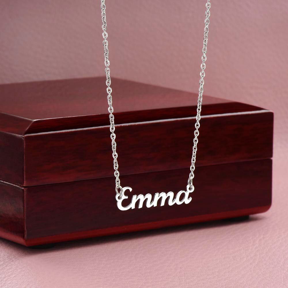 Necklace write the Name the person you love and offer her or him the present Emporium Discounts chain silver